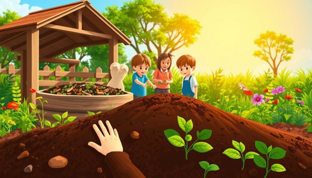 How to teach kids about composting