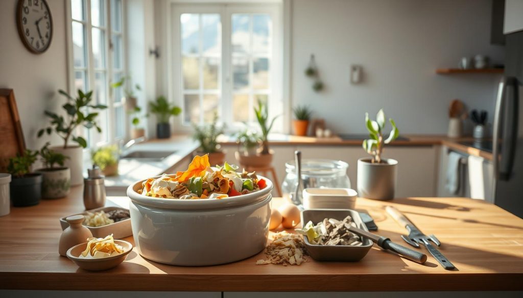 composting kitchen scraps