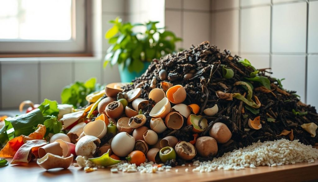 composting kitchen scraps