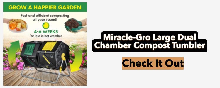 Miracle-Gro Large Dual Chamber Compost Tumbler