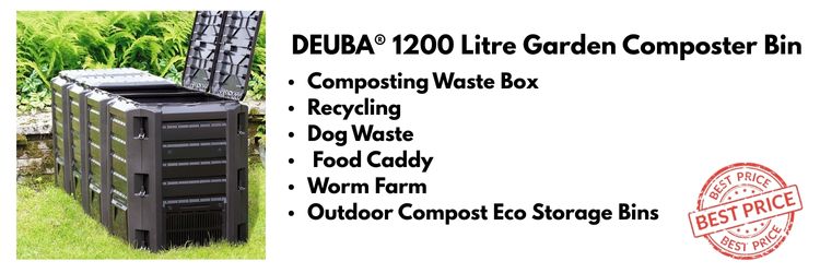 DEUBA® 1200 Litre Garden Composter Bin