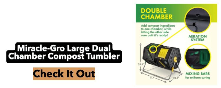 Miracle-Gro Large Dual Chamber Compost Tumbler