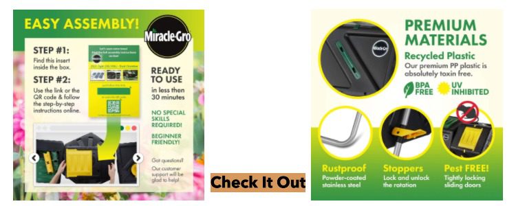 Miracle-Gro Large Dual Chamber Compost Tumbler