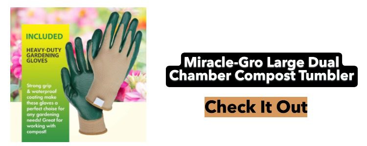Miracle-Gro Large Dual Chamber Compost Tumbler