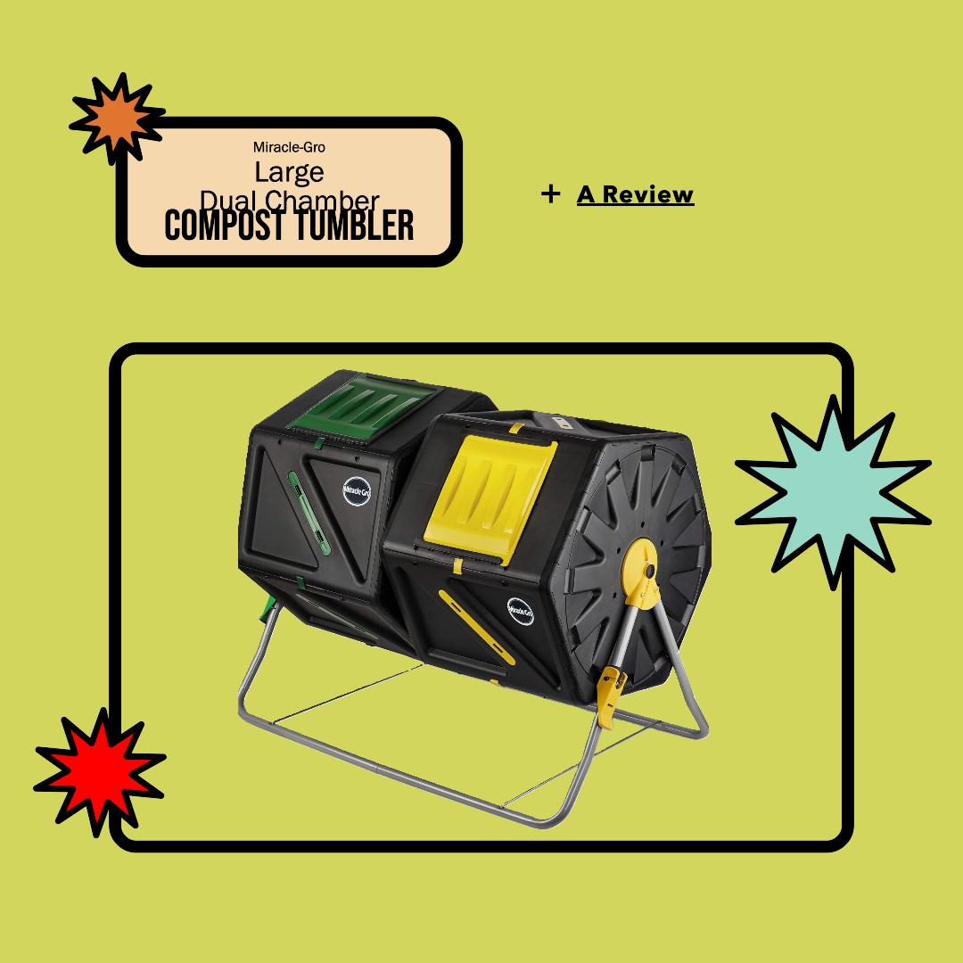 Miracle-Gro Large Dual Chamber Compost Tumbler