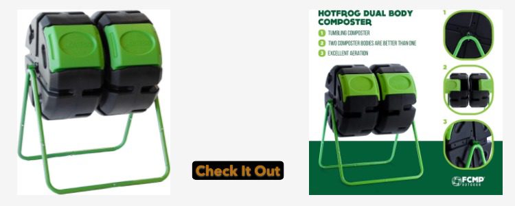 FCMP Outdoor HOTFROG Dual Body Tumbling Composter FCMP Outdoor HOTFROG Dual Body Tumbling Composter