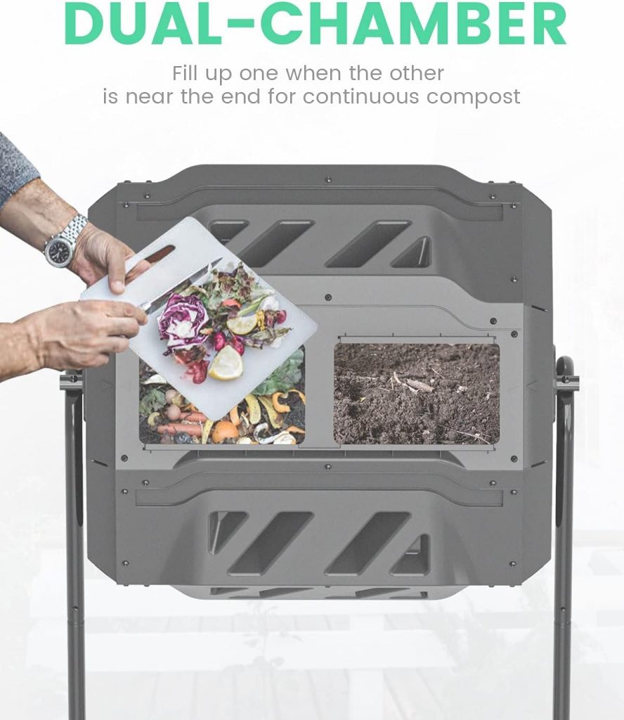 EJWOX Composting Tumbler 43 Gallon