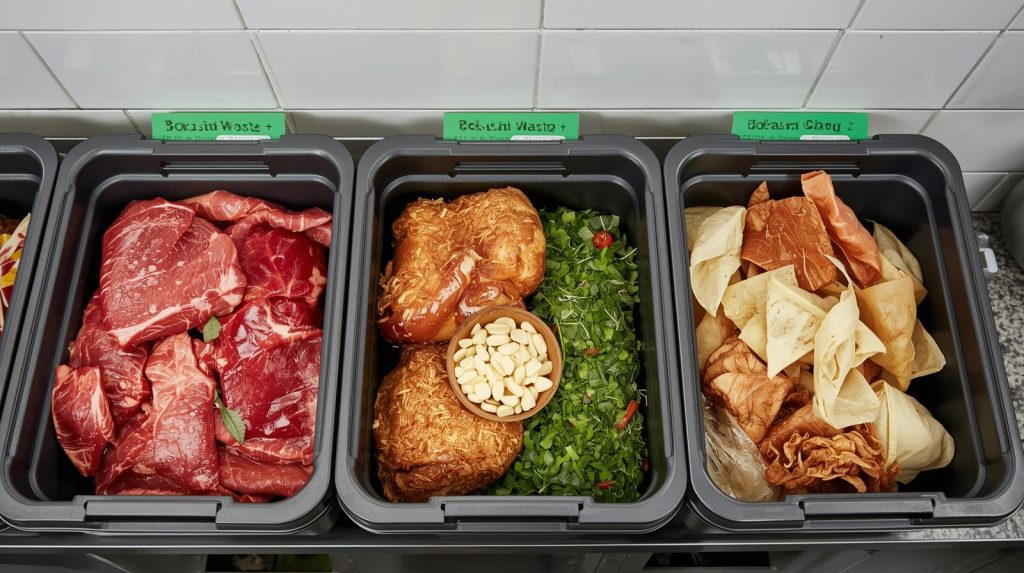 Bokashi composting for meat and dairy waste